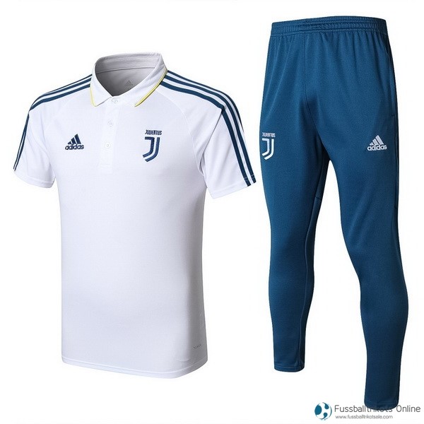 Juventus Polo Komplett Set 2017-18 Weiß Fussballtrikots Günstig